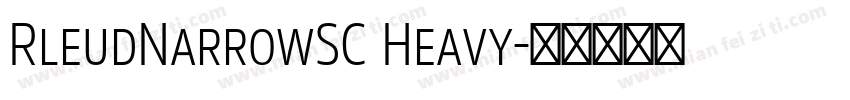 RleudNarrowSC Heavy字体转换